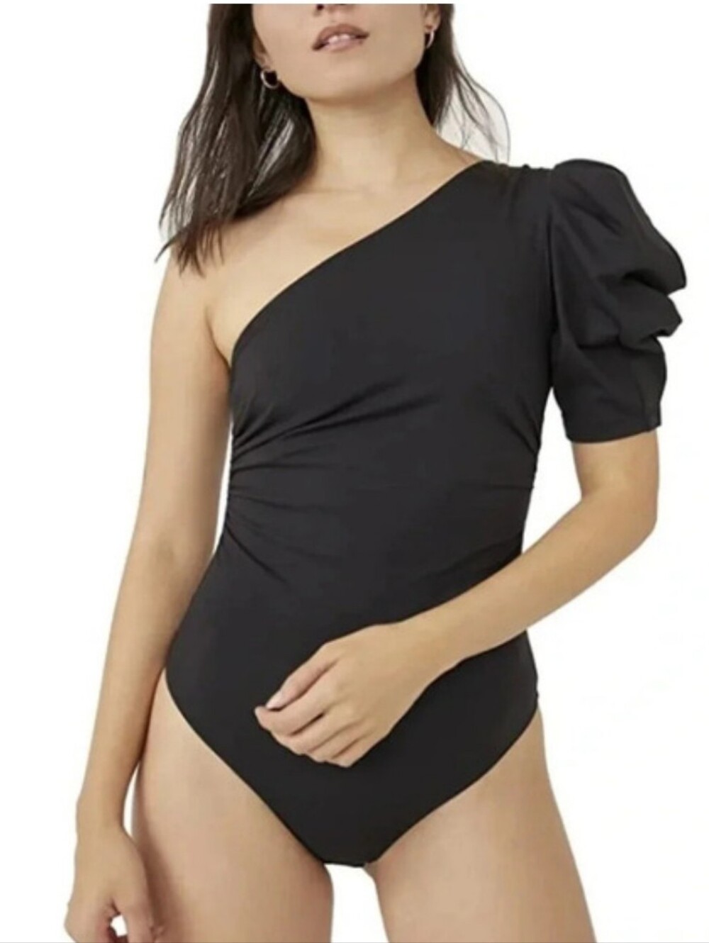 Free People Intimately Somethin Bout You Bodysuit Size XS Black